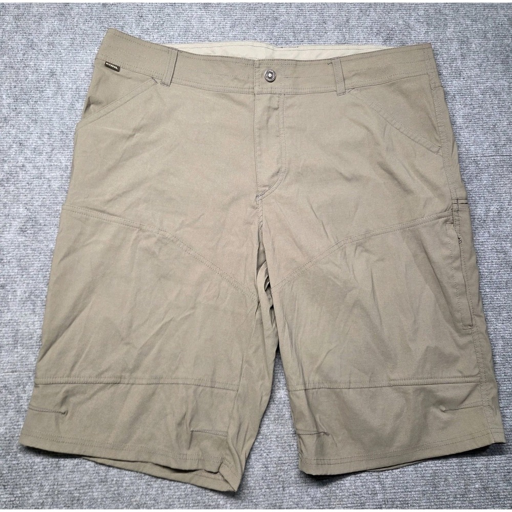 KUHL Shorts Men 40 Khaki Renegade Cargo Hiking Outdoor Stretch Technical Utility